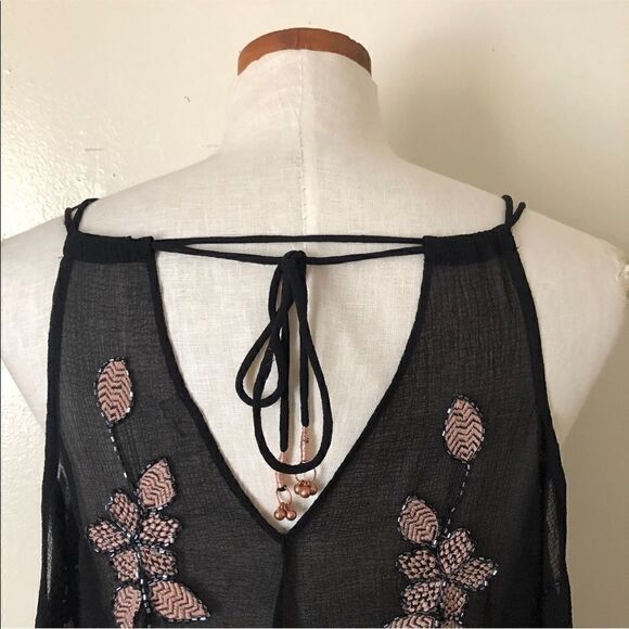 Free People Intimately Embodied Beaded Islander Embellished Slip Dress Size S - Picture 7 of 10